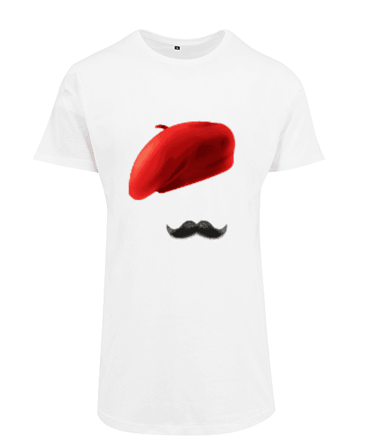 Good Vibes T-shirt oversize French concept red beret