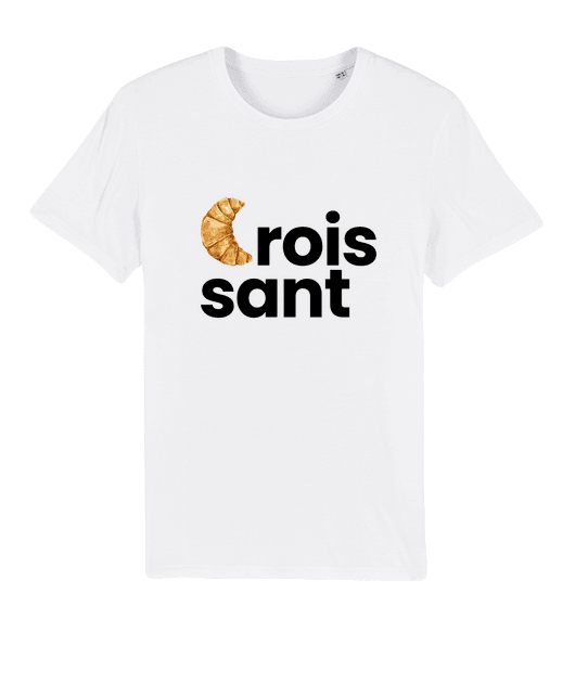 Good Vibes t-shirt unisex french concept croissant