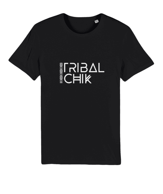 Good Vibes T-shirt tribal chik black